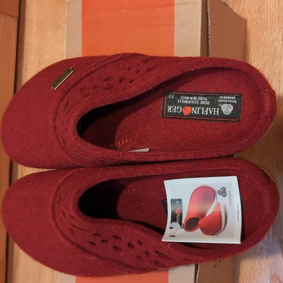 Haflinger GZ "Lacey" slip on wool clogs - Picture 3 of 5